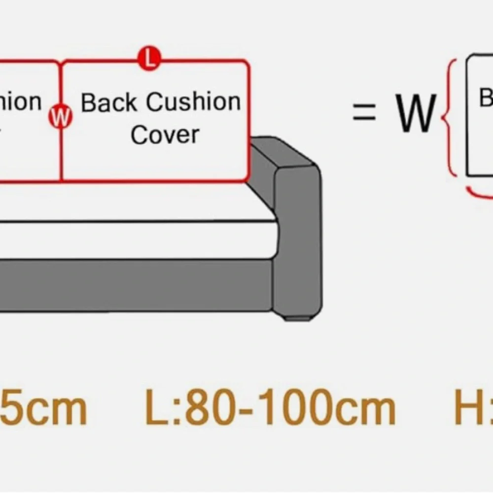 Elegant gray Velvet Sofa cover 1 piece